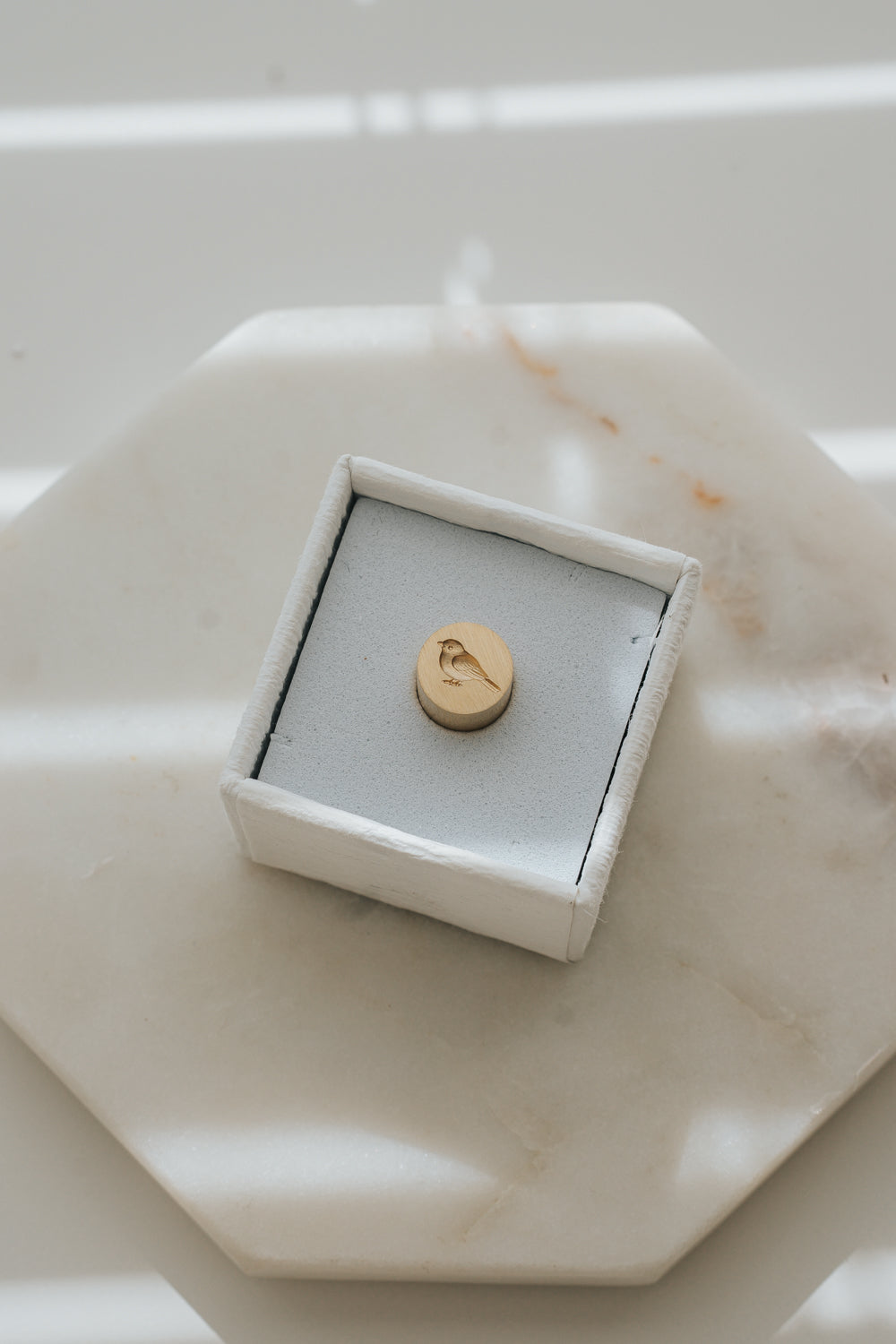 Songbird wax seal stamp head in gift box
