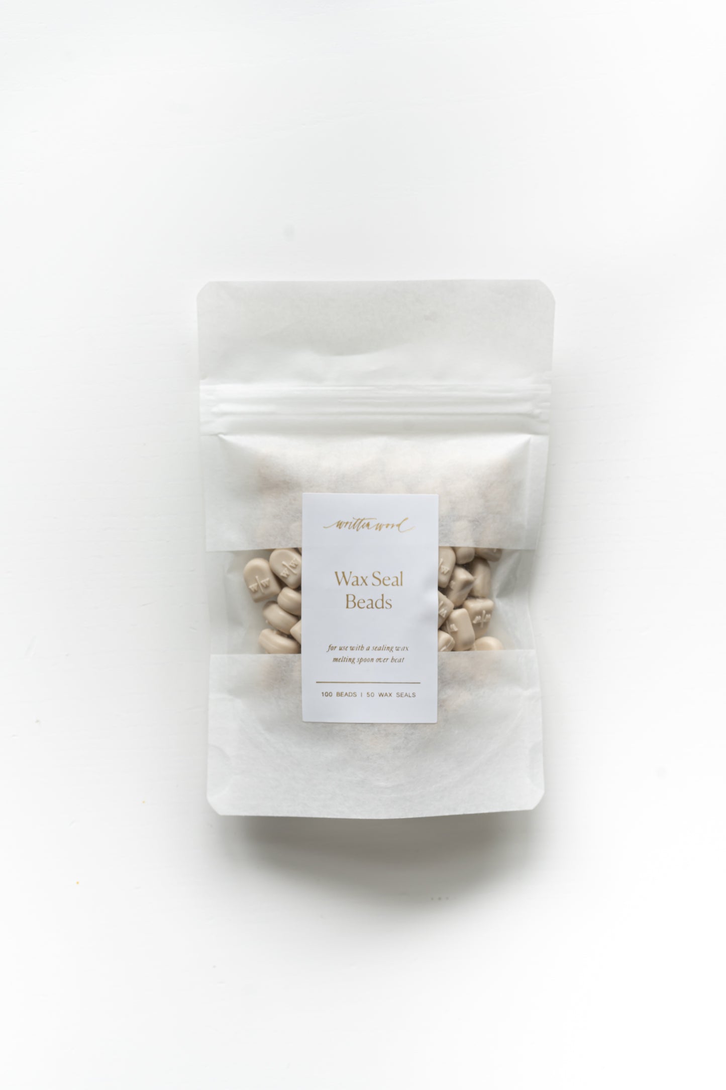 Beige Wax Beads for Wax Seals