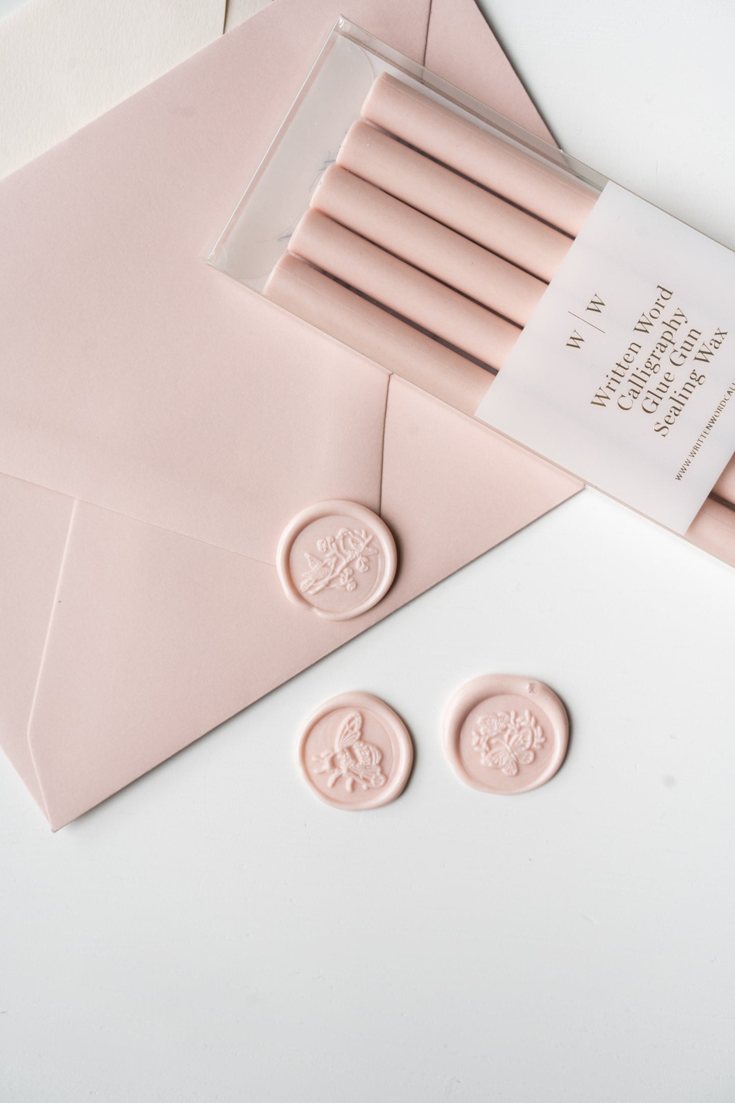 Blush Glue Gun Sealing Wax (Box of 5 Sticks)