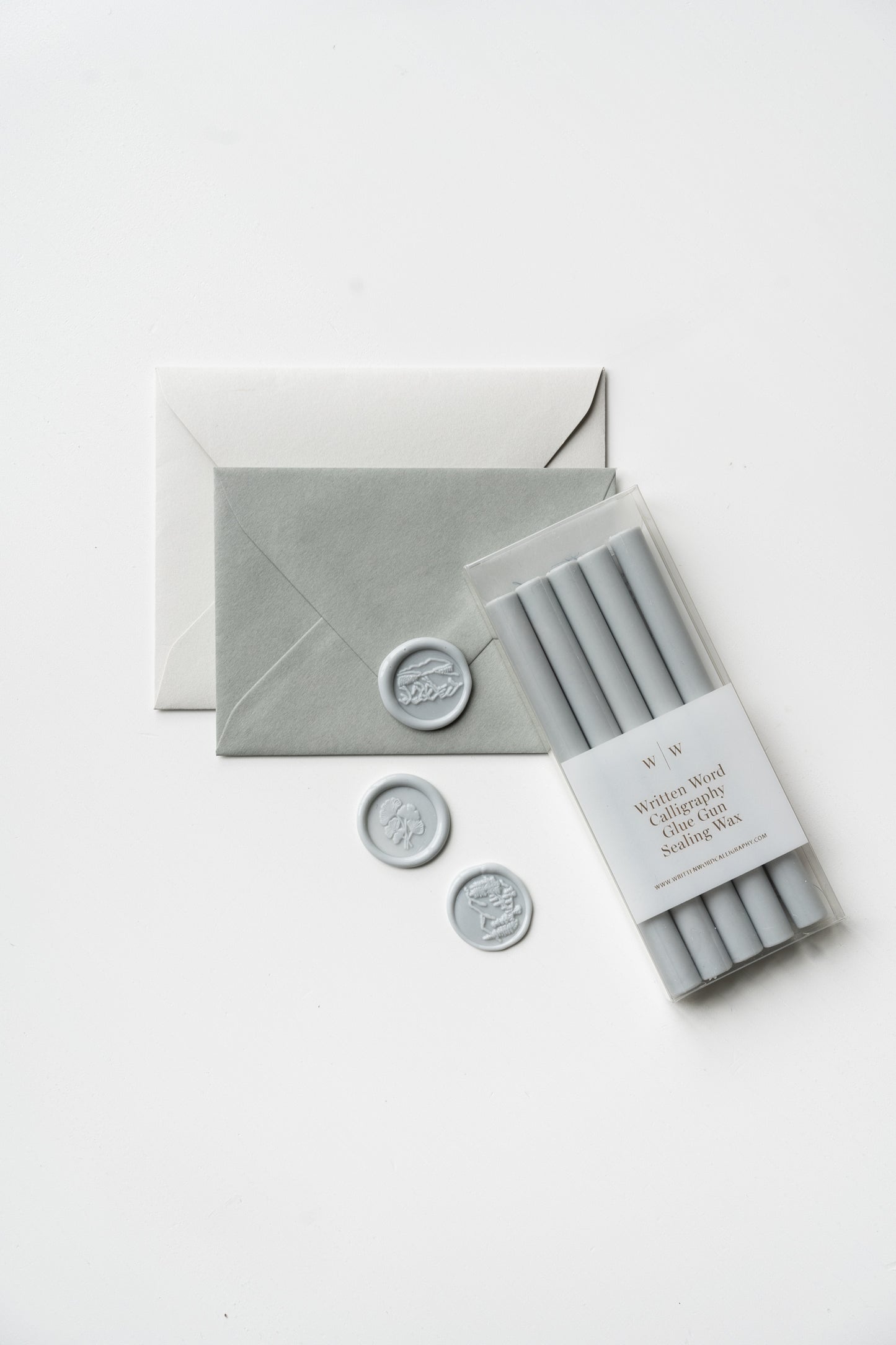 Pale Gray Glue Gun Sealing Wax (Box of 5 Sticks)