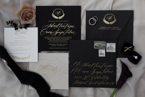 Formal Opulent Semi Custom Invites // California