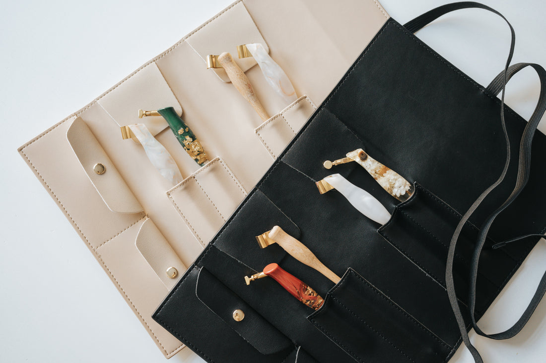 A place for your pens - Vegan Leather Pen Rolls