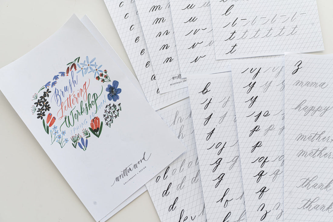 Say hello to our new Brush Lettering Kit + Online Course Spring Edition 🌼
