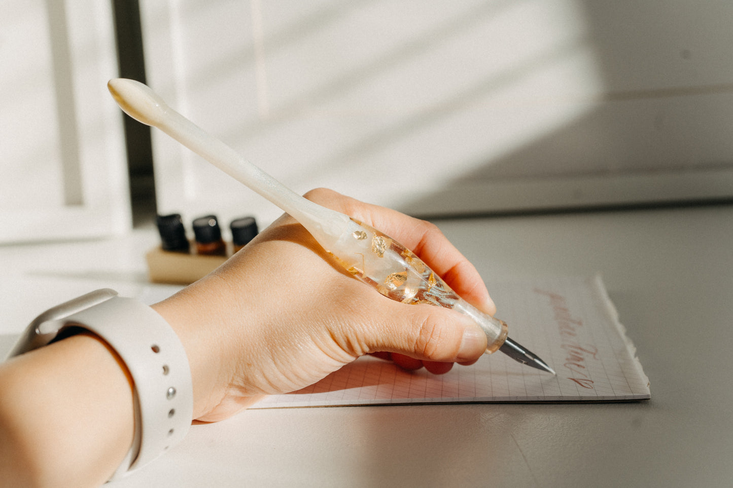 Sunkissed Statice Straight Penholder