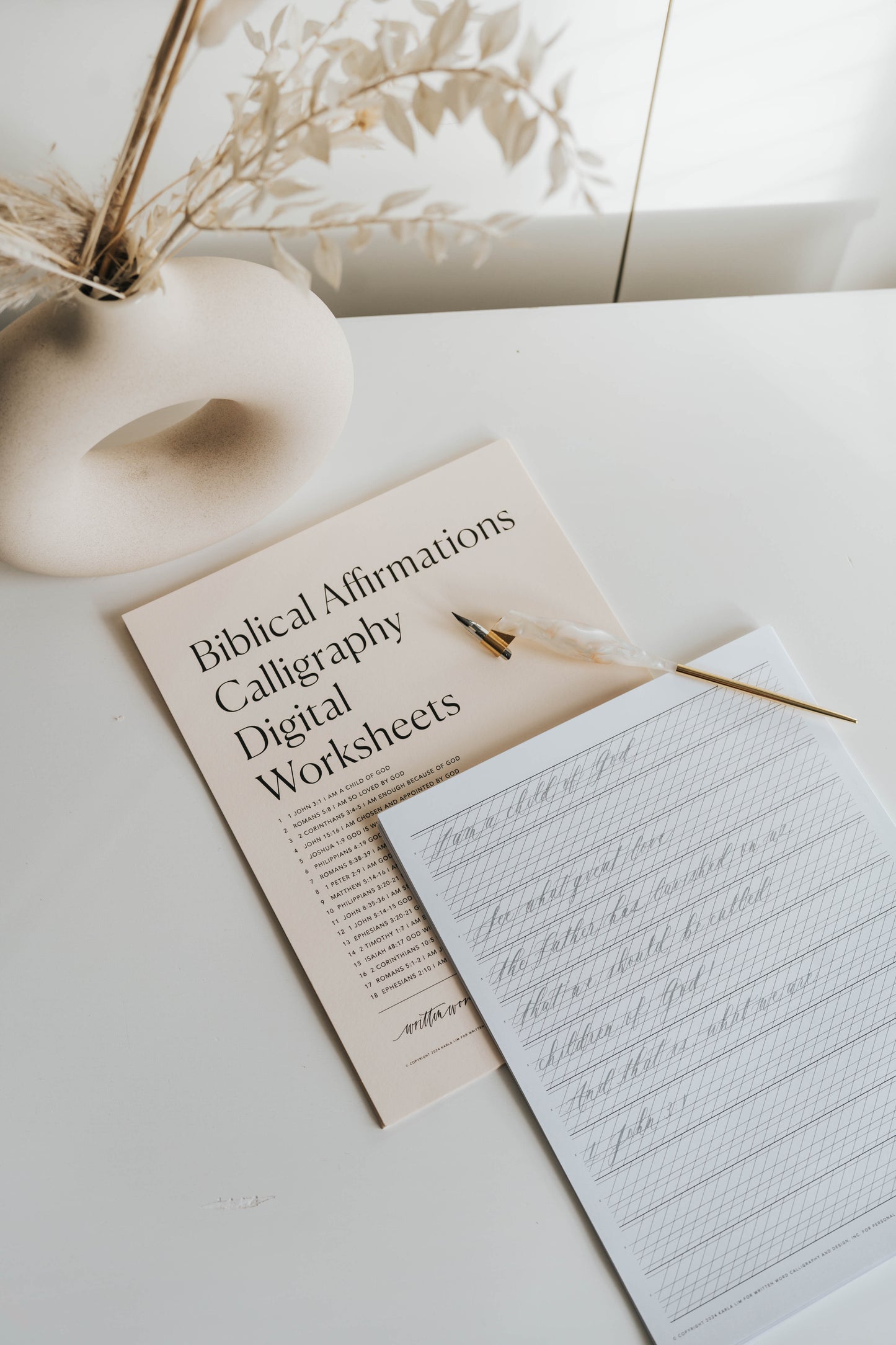Biblical Affirmations Digital Worksheets