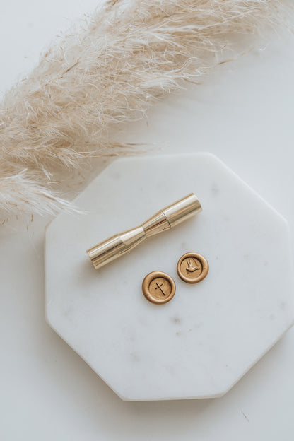 Cross and Dove Mini Wax Seal