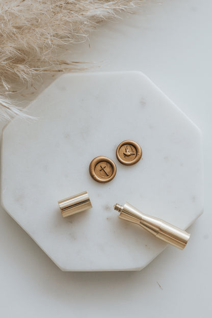 Cross and Dove Mini Wax Seal