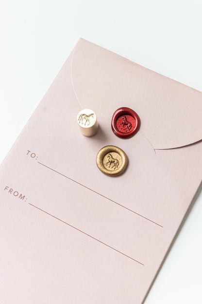 Horse 9mm Circle Mini Wax Seal Head