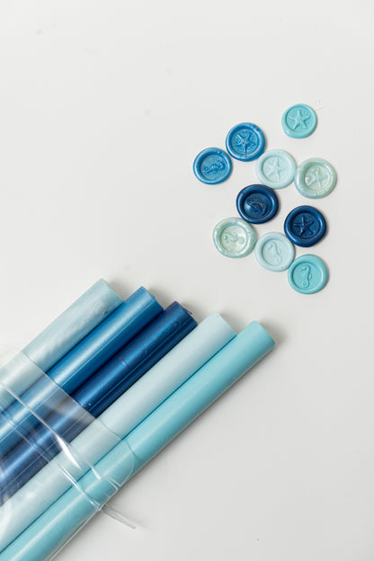 Coastal Breeze Sealing Wax (Box of 5 Sticks)