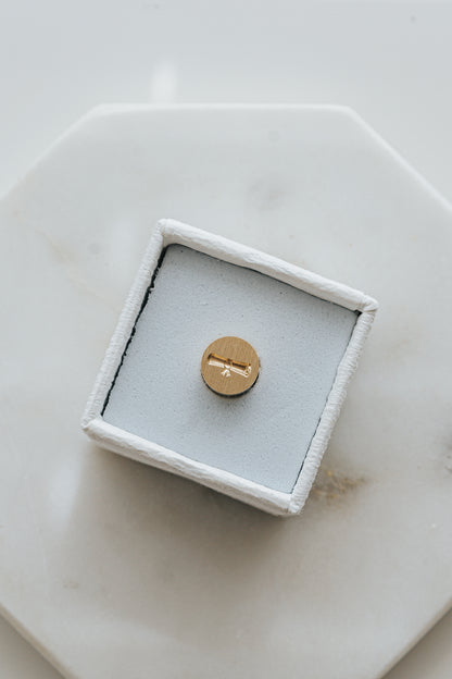 Graduation diploma mini wax seal stamp head in a gift box