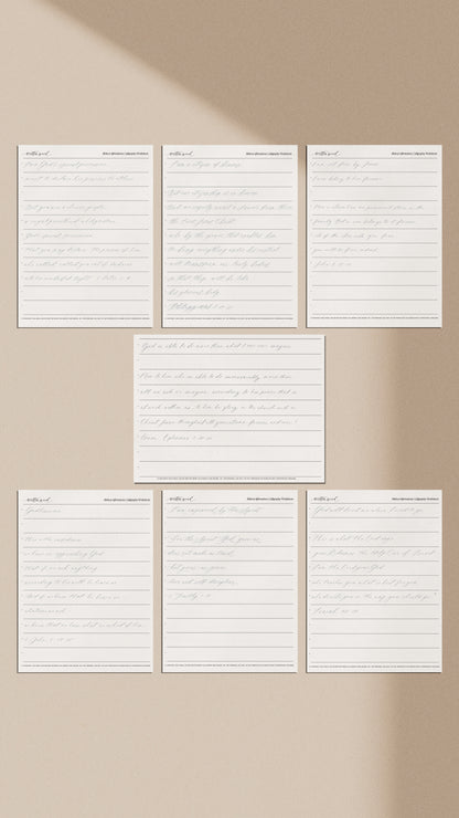 Biblical Affirmations Digital Worksheets