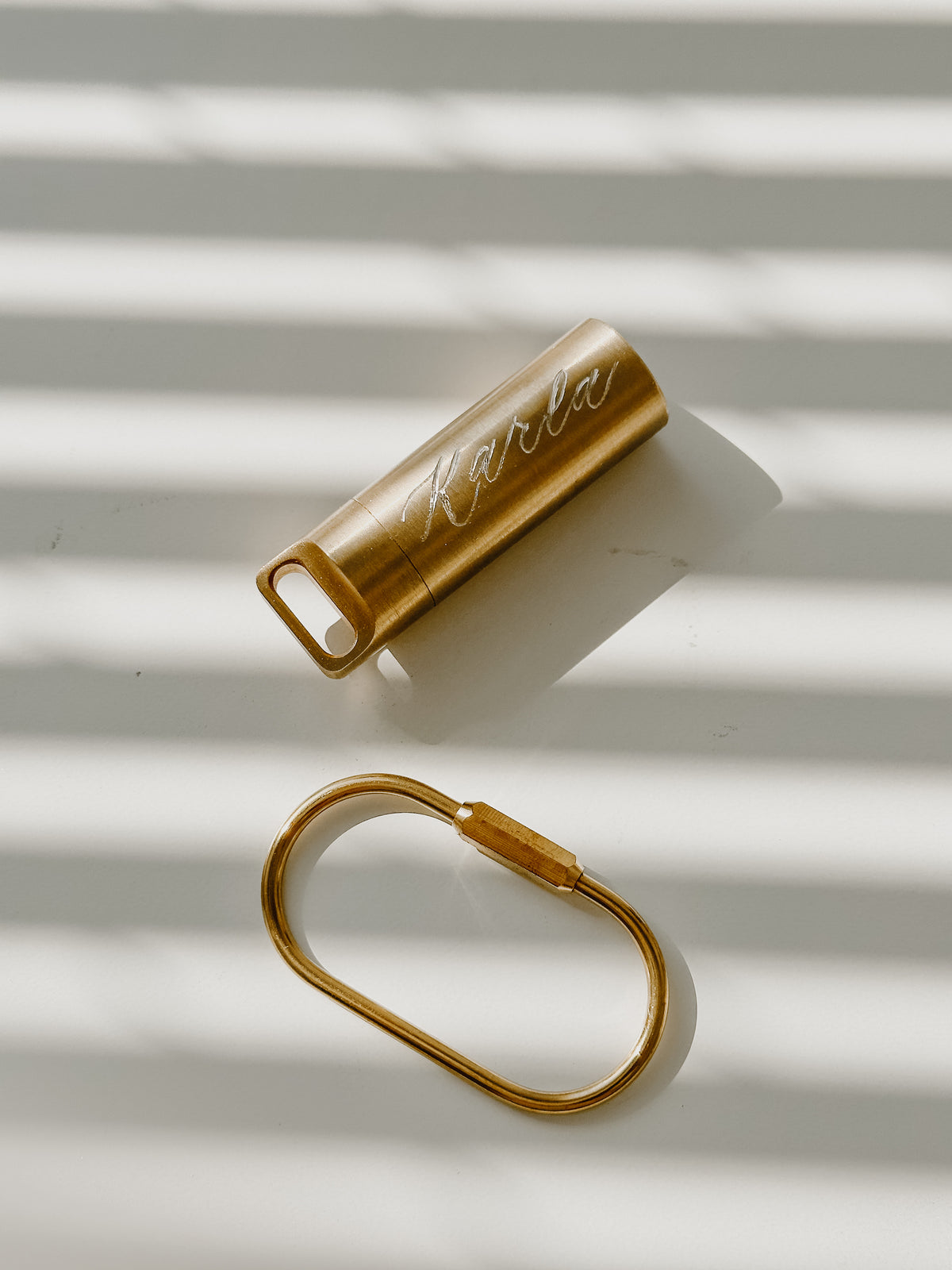 Custom engraved brass nib holder featuring handwritten calligraphy name personalization, unique gift for photographers, creatives, business owners, and wedding keepsakes.