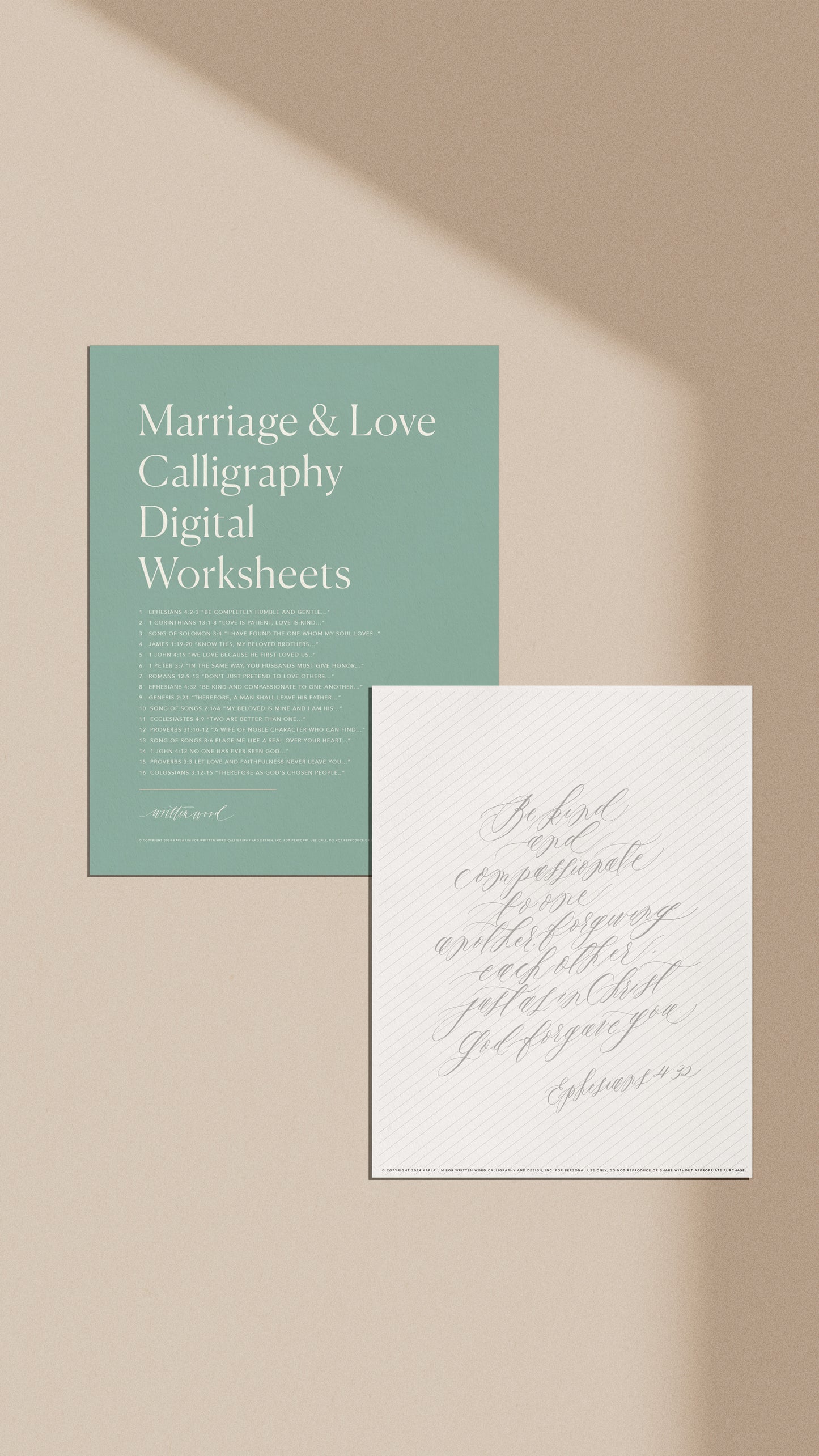 Marriage and Love Digital Worksheets