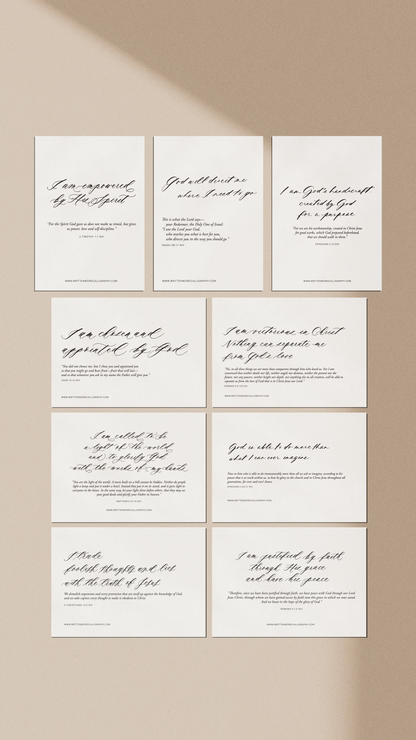 Biblical Affirmations 5x7 Printable (18 Designs)