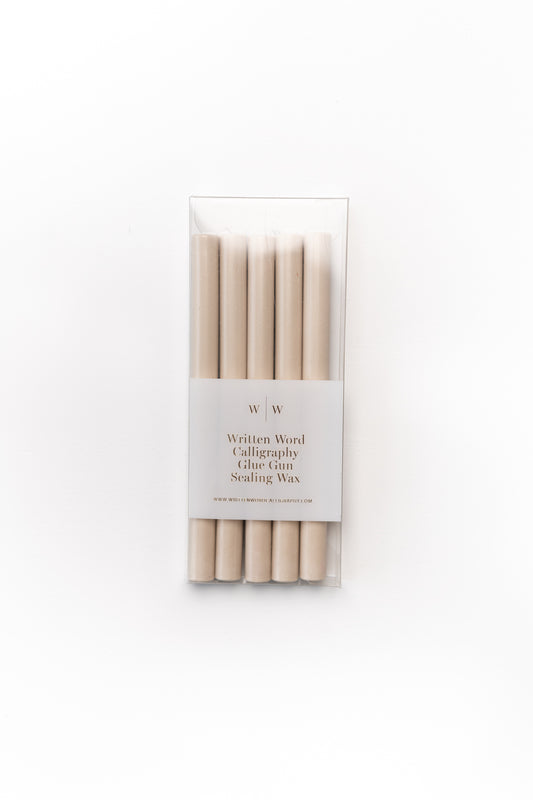 Beige Glue Gun Sealing Wax (Box of 5 Sticks)