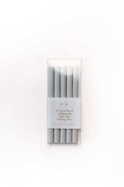 Pale Gray Glue Gun Sealing Wax (Box of 5 Sticks)