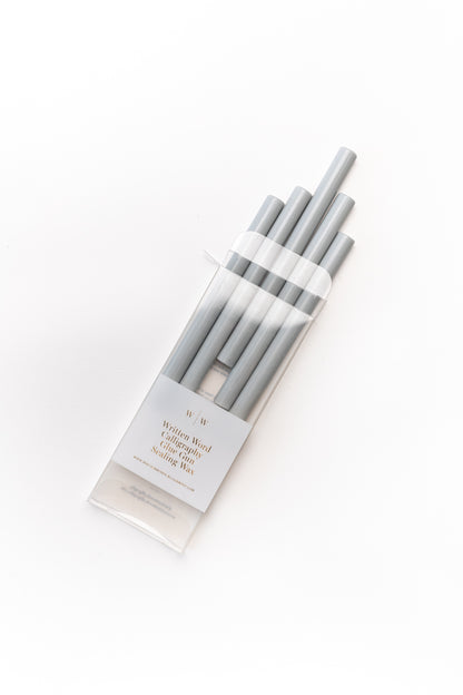 Pale Gray Glue Gun Sealing Wax (Box of 5 Sticks)