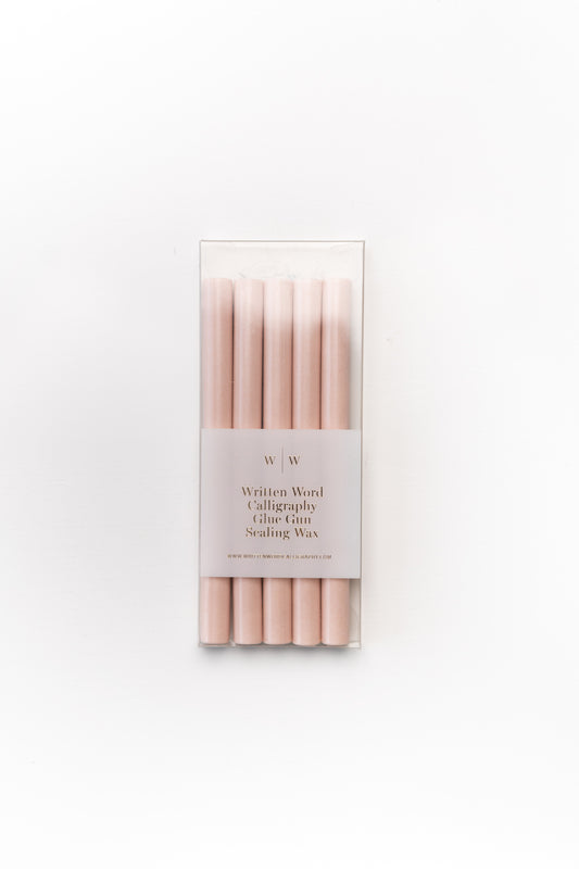 Blush Glue Gun Sealing Wax (Box of 5 Sticks)