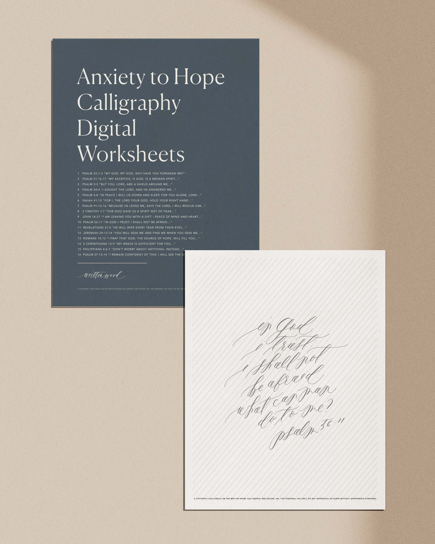 Anxiety to Hope Digital Worksheets