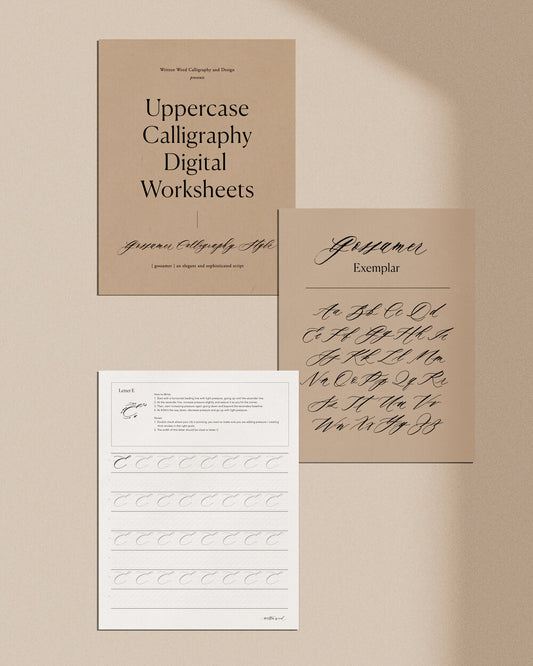 Uppercase Digital Worksheets - Gossamer