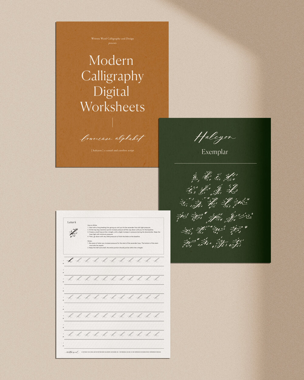 Lowercase Digital Worksheets - Halcyon