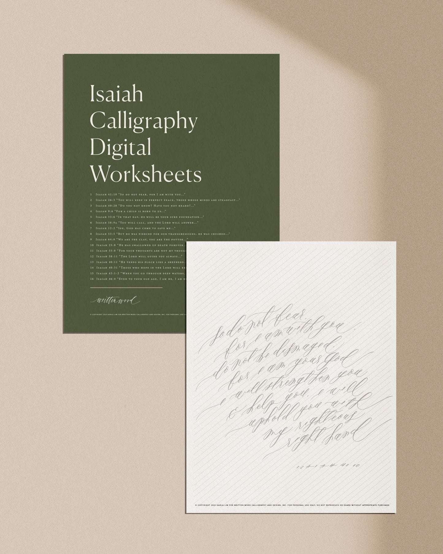 Isaiah Digital Worksheets