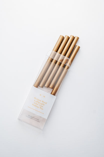 Gold Glue Gun Sealing Wax (Box of 5 Sticks)