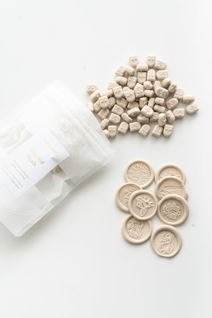 Beige Wax Beads for Wax Seals