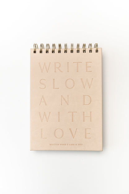 Written Word Calligraphy, Calligraphy Supplies, Notebook, Dot Notebook, Dot Grid Notebook, Vegan Leather Product